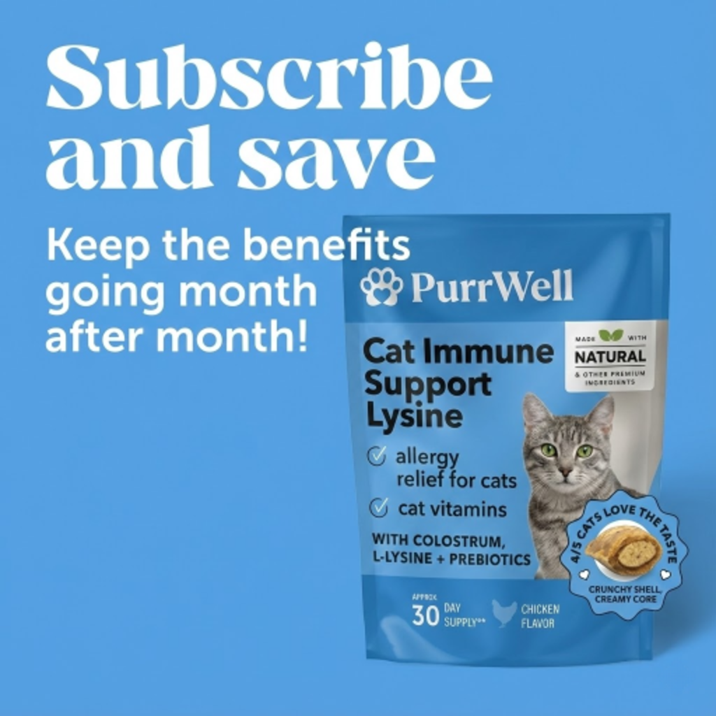 PurrWell L-Lysine Immune Support for Cats (Chicken Flavor)