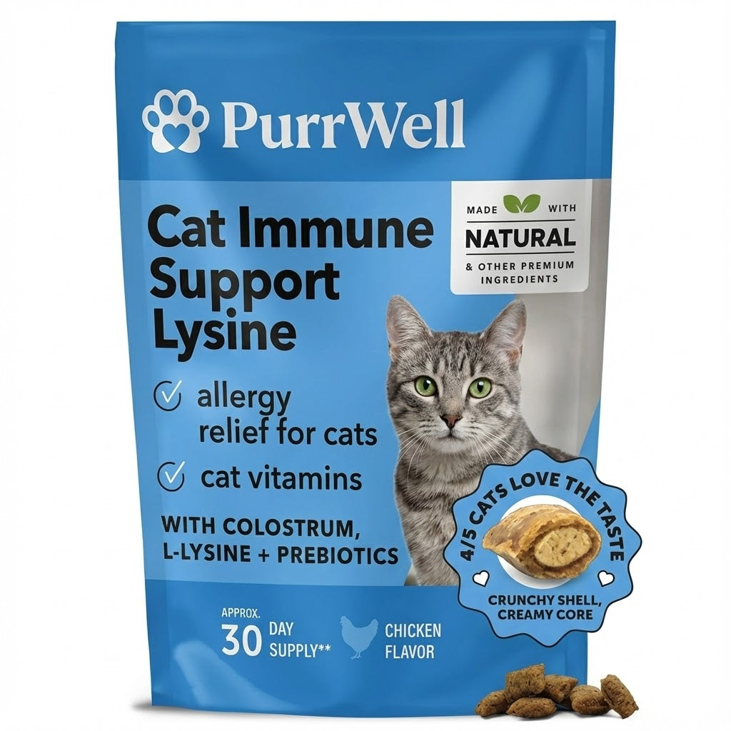 PurrWell L-Lysine Immune Support for Cats (Chicken Flavor)